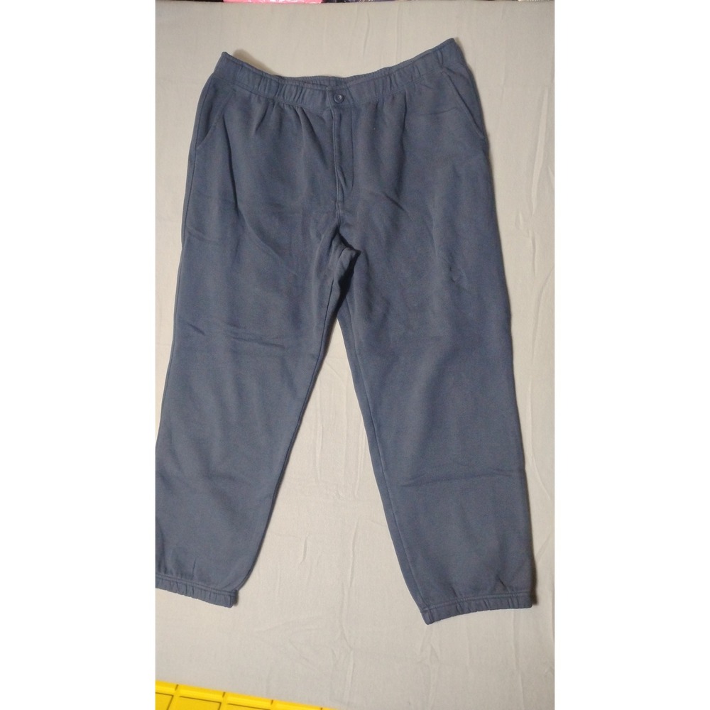 LLBean Mens Sweatpants XXL REG Blue Cotton‎ Blend Elastic Waist Pockets